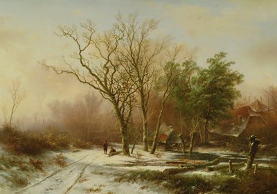 Ein Winterabend von Pieter Lodewijk Francisco Kluyver